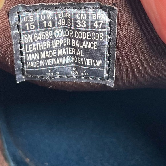 Skechers Glides Calculus Relaxed Fit Memory Foam Slip On Loafer Brown Leather 15 - Picture 4 of 7